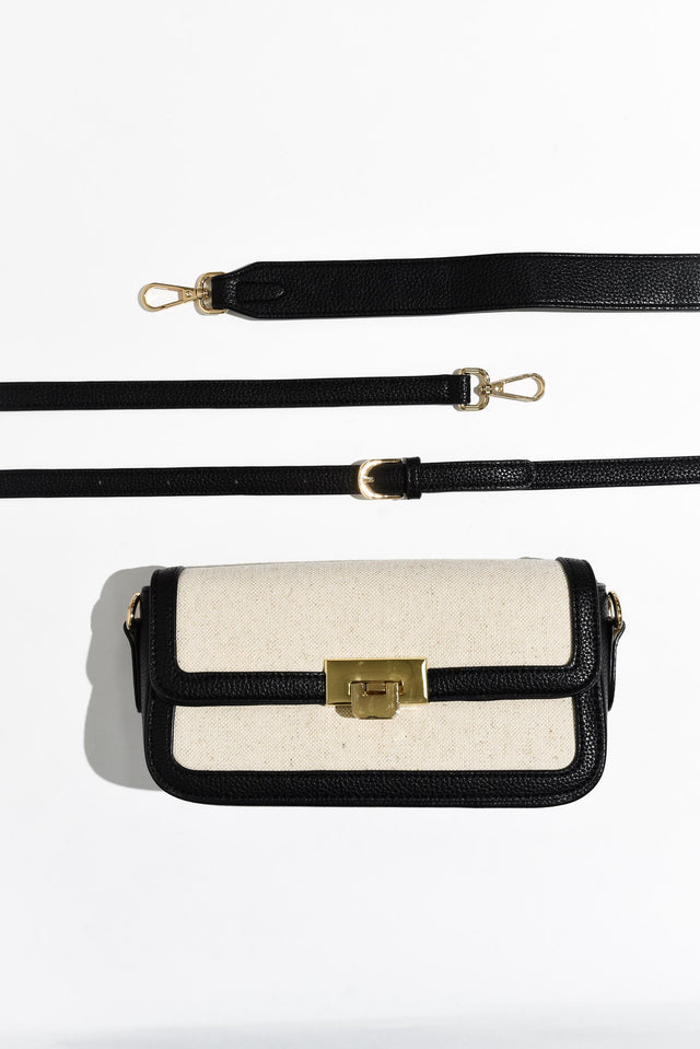 Abel Black Contrast Crossbody Bag