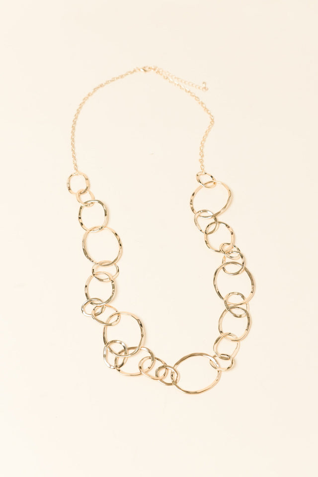 Aberdeen Gold Ring Link Necklace image 1