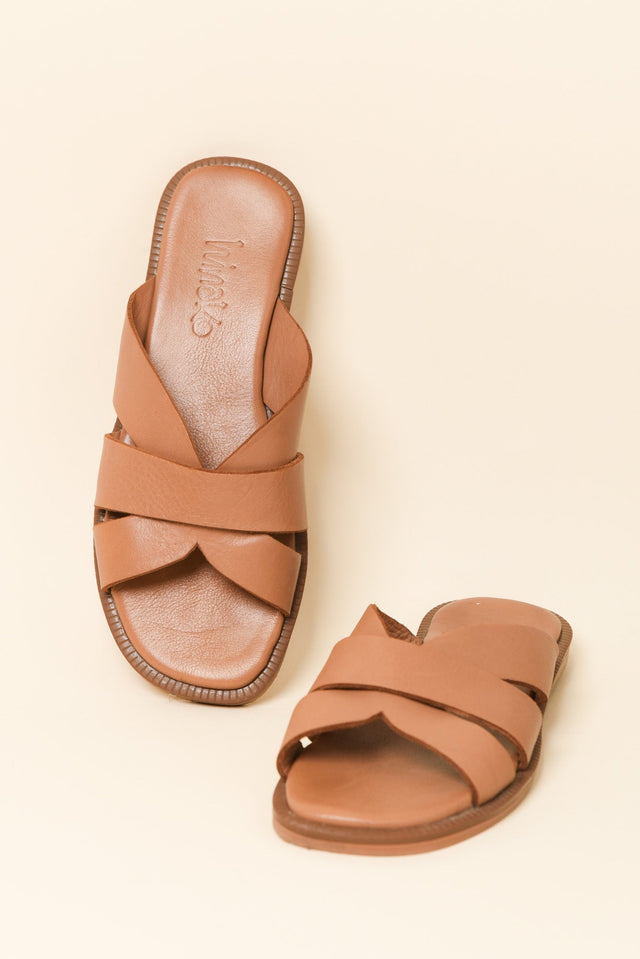 Adelaide Brandy Leather Slide image 2