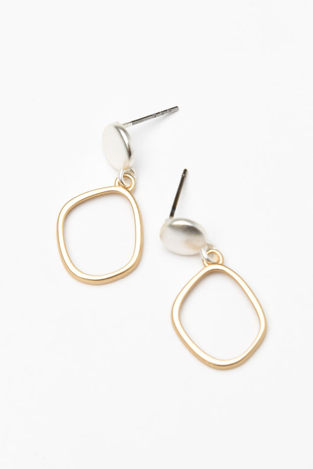 Airene Gold Geo Pendant Earrings image 1