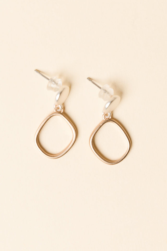 Airene Gold Geo Pendant Earrings image 1