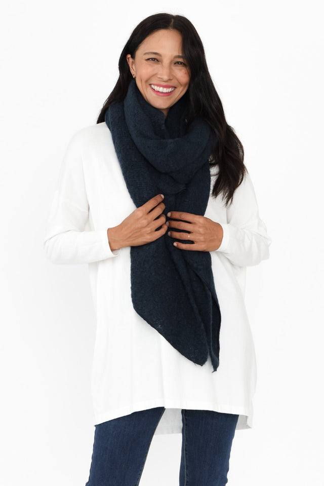 Alaina Navy Scarf
