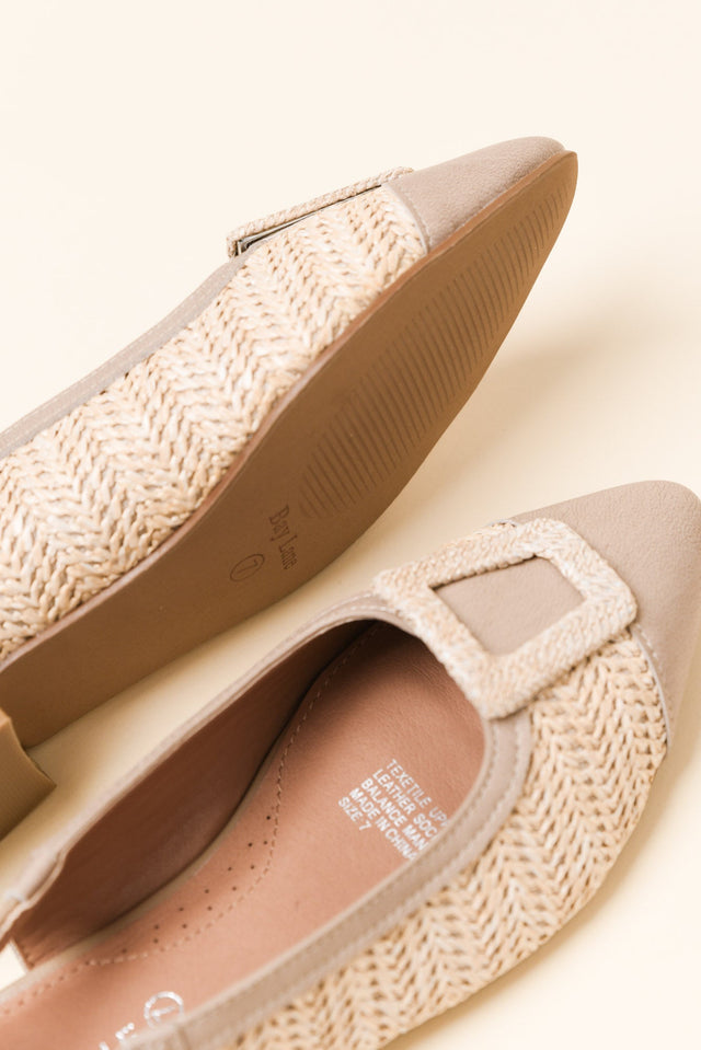 Alcatraz Beige Leather Slingback Mule image 3