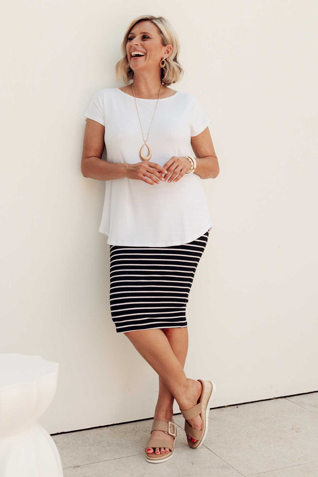 Alicia Stripe Tube Skirt image 3