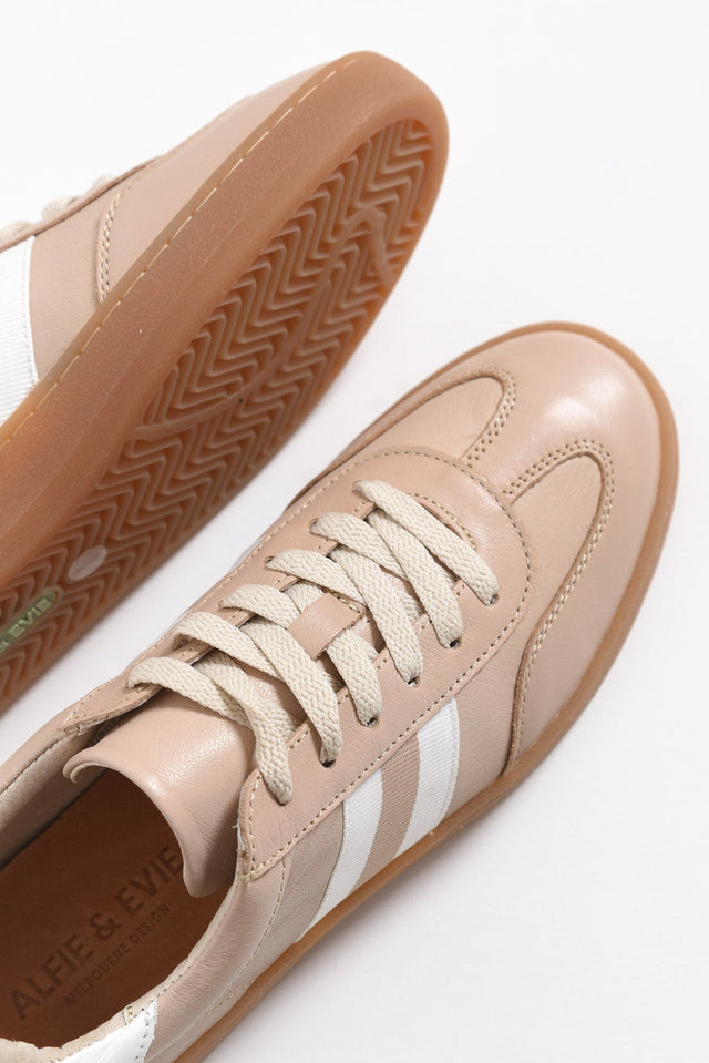 Aloha Beige Stripe Suede Sneaker image 3