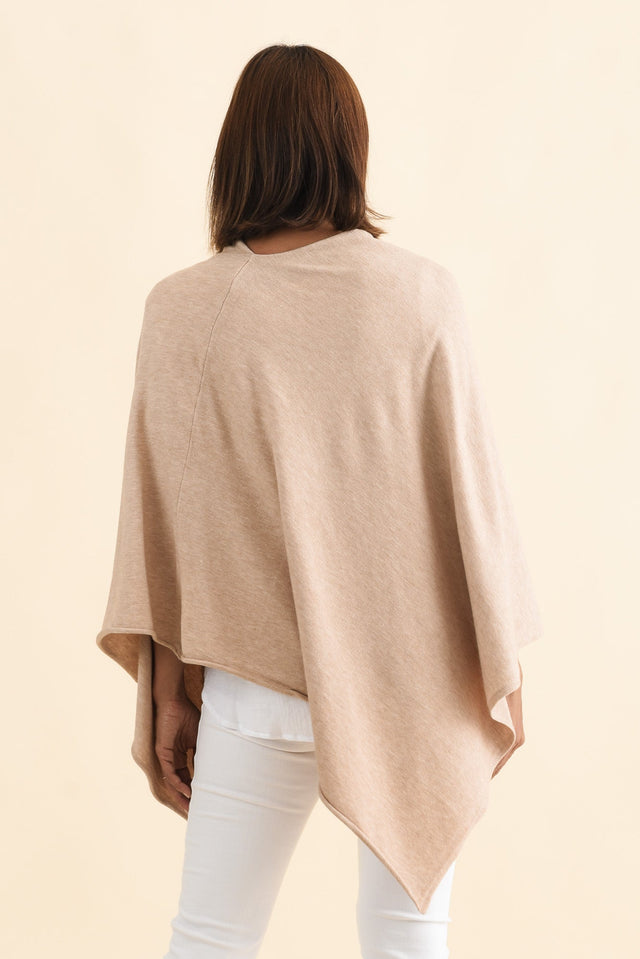 Amy Oat Wool Blend Poncho image 4