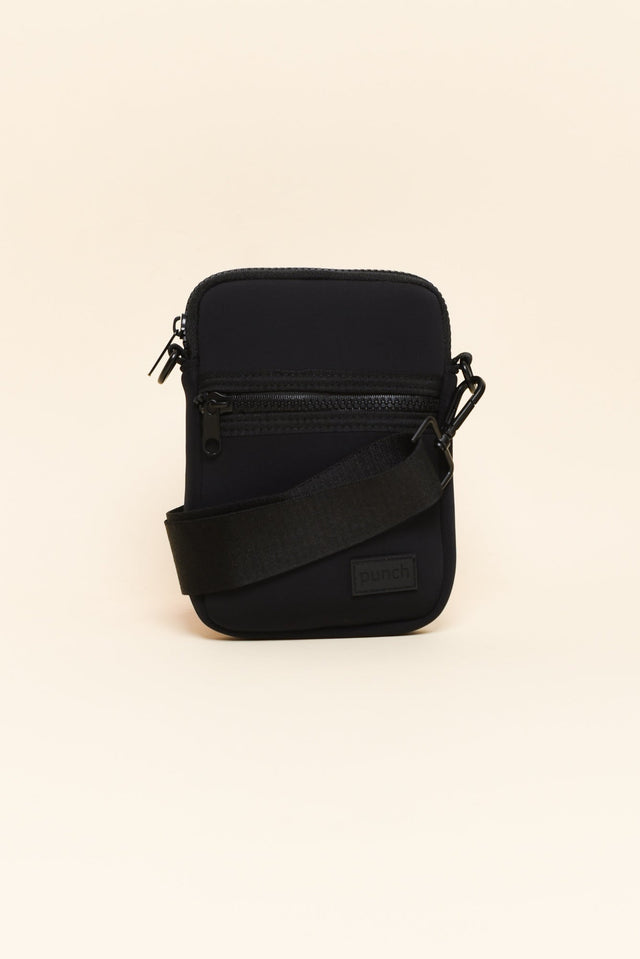 Andie Black Neoprene Phone Bag