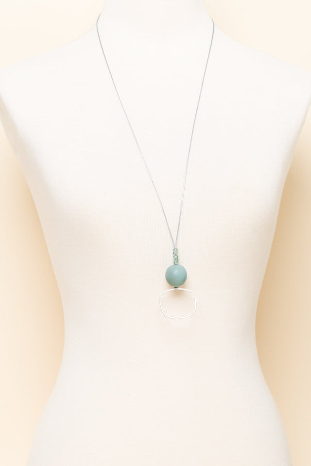 Aneth Sage Beaded Pendant Necklace image 2