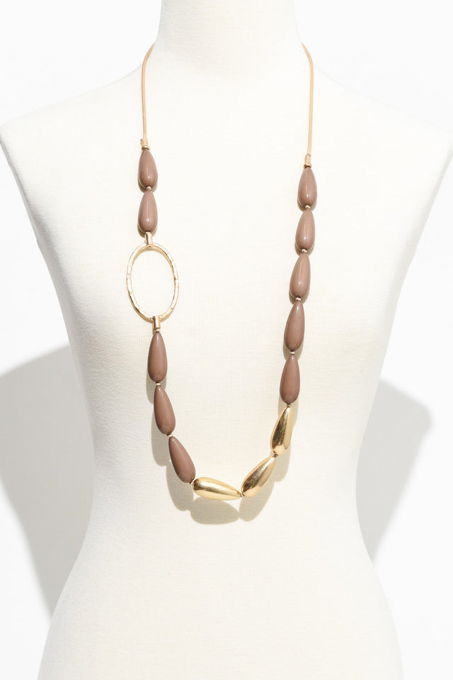 Anja Mocha Beaded Necklace image 2