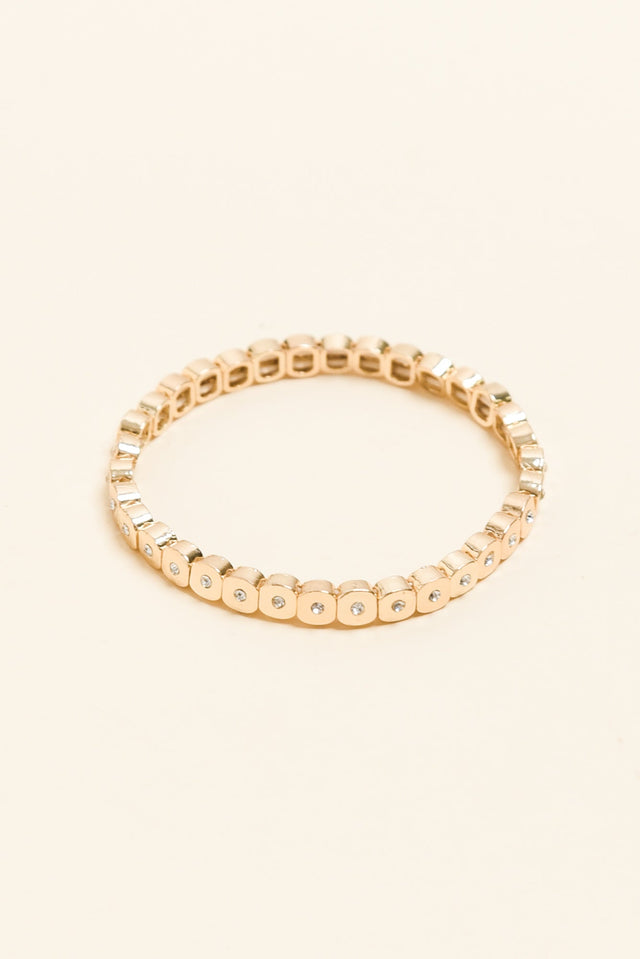 Artemis Gold Crystal Beaded Bracelet image 1