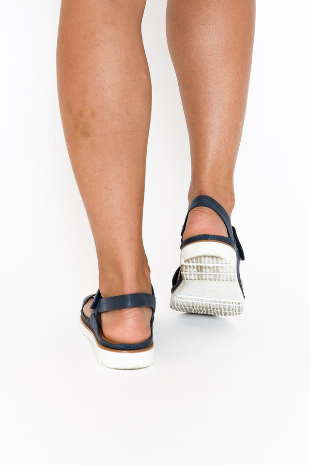 Ashli Navy Strappy Sandal image 10
