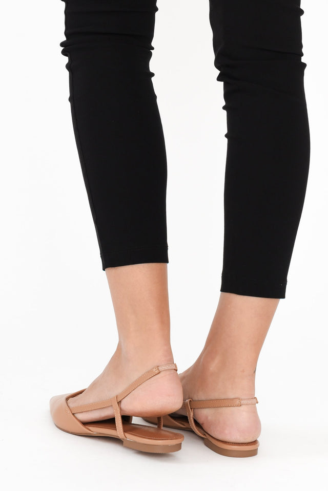 Ava Tan Leather Slingback Mule image 8