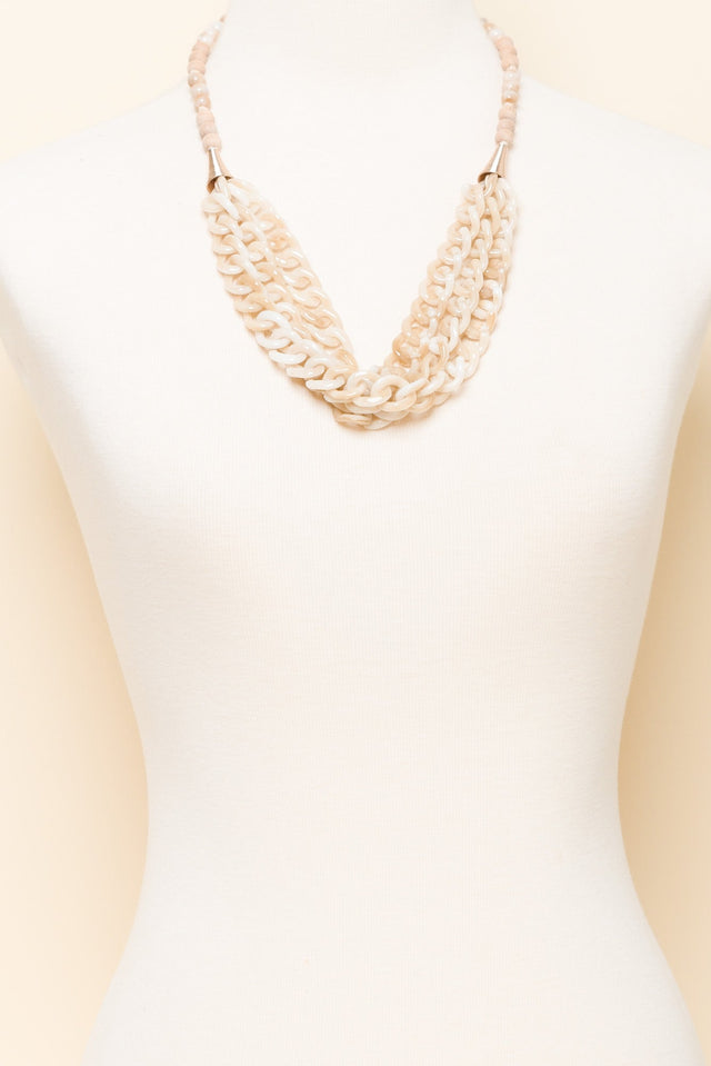Avani Natural Beaded Layered Necklace