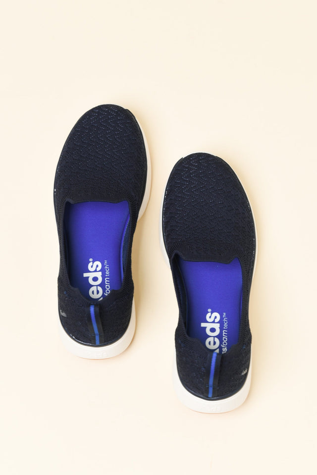 Bliss Walk Navy Knit Loafer image 4