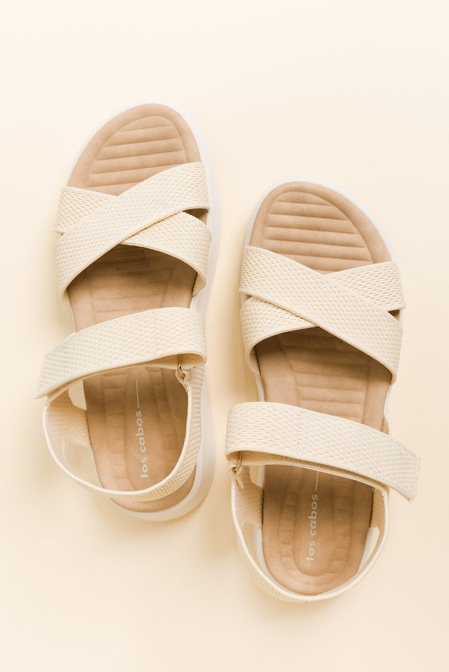 Brasilia Cream Knit Platform Sandal image 4