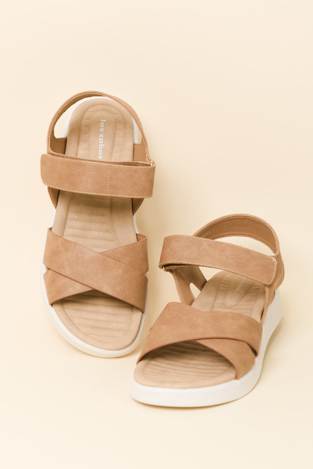 Brasilia Taupe Platform Sandal