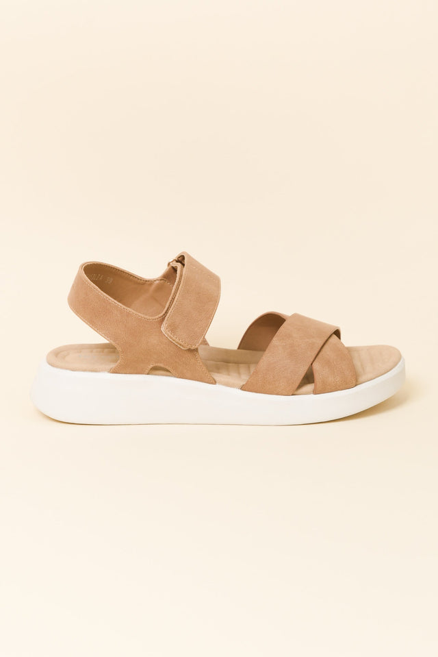 Brasilia Taupe Platform Sandal