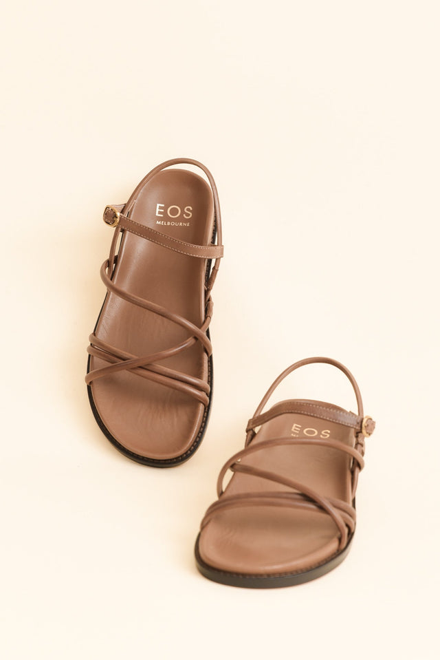 Carmina Mocha Leather Strappy Sandal image 3
