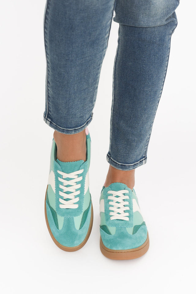 Castro Green Suede Leather Sneaker image 3