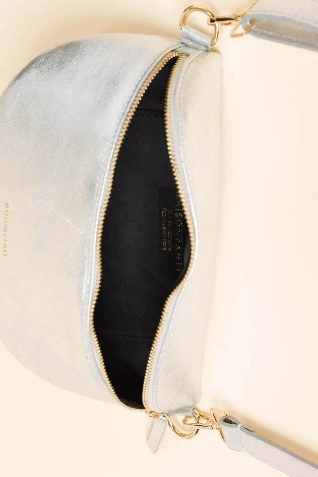 Christine Silver Metallic Leather Bumbag image 2