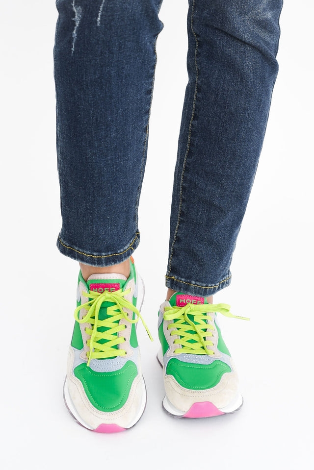 City Green Multi Leather Sneaker image 7