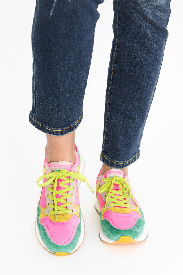 City Pink Multi Leather Sneaker image 7