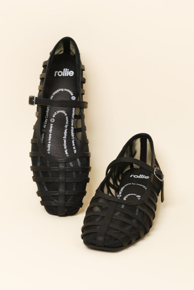 Clary Black Mesh Ballet Flat image 2