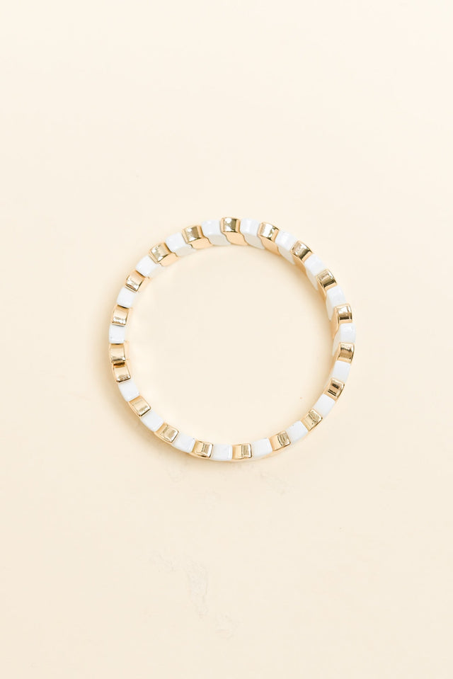 Cupid White Beaded Bracelet image 2