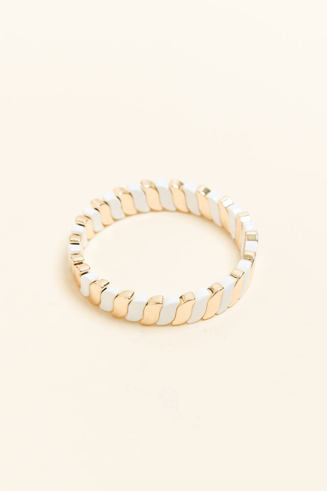Cupid White Beaded Bracelet image 1