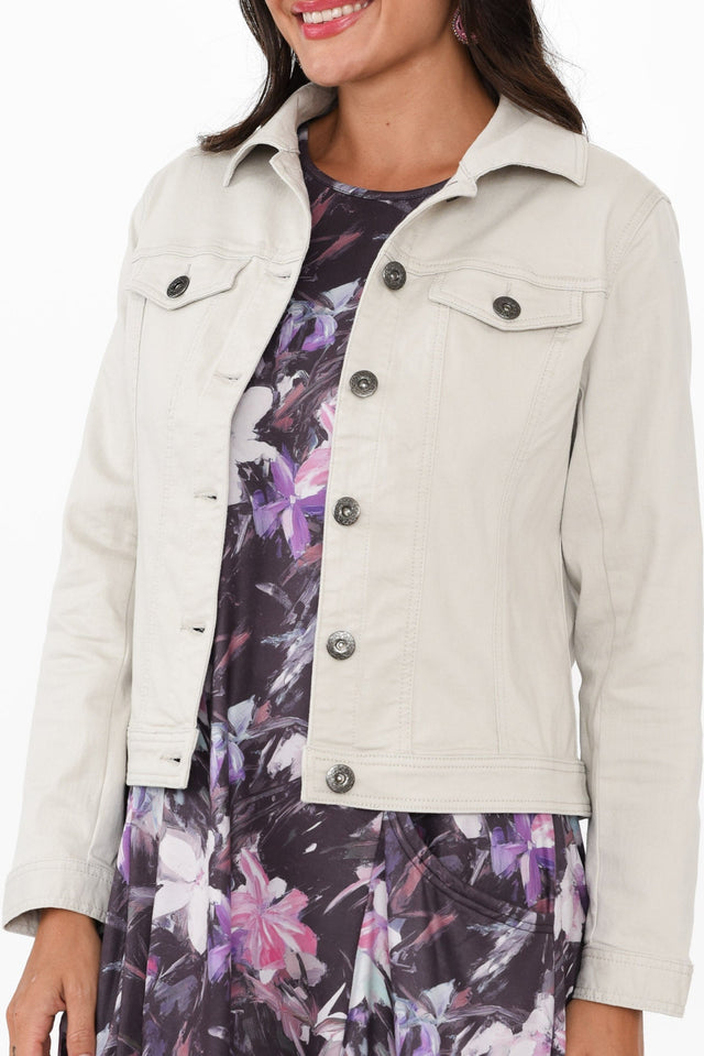 Danielle Stone Stretch Jean Jacket image 8