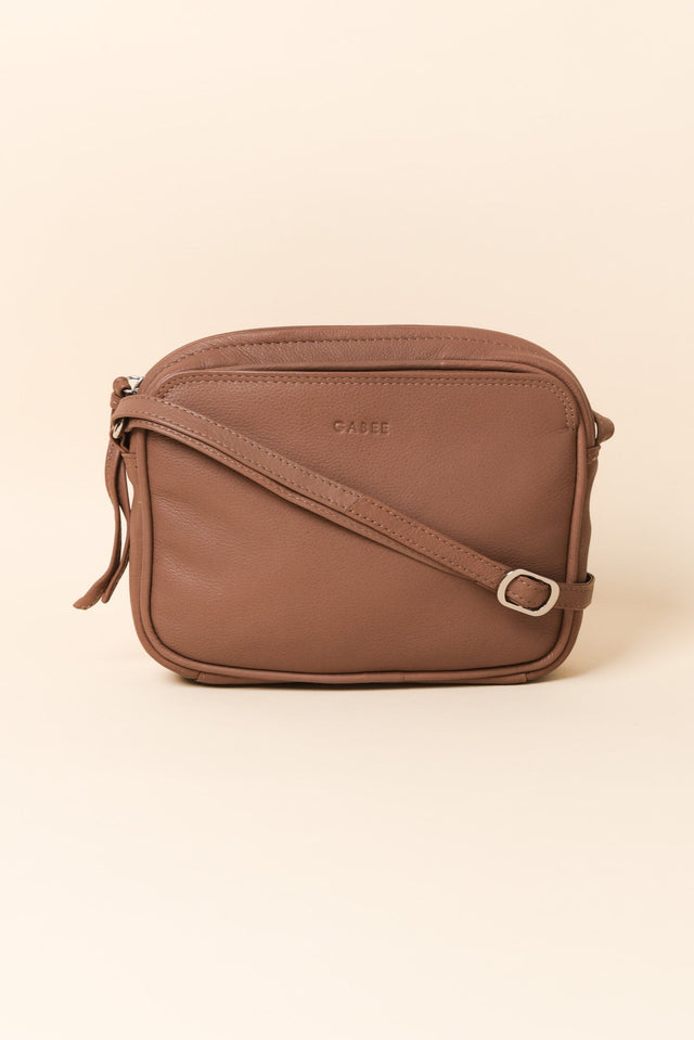 Darcy Chocolate Leather Crossbody Bag image 1