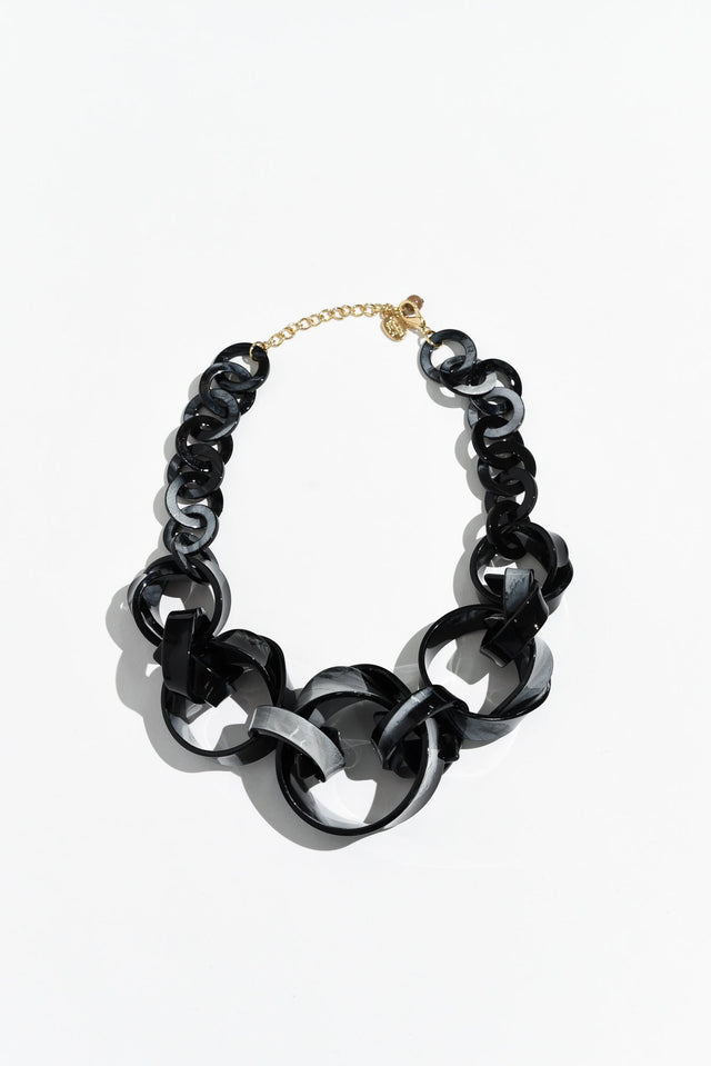 Denver Black Chain Necklace image 2