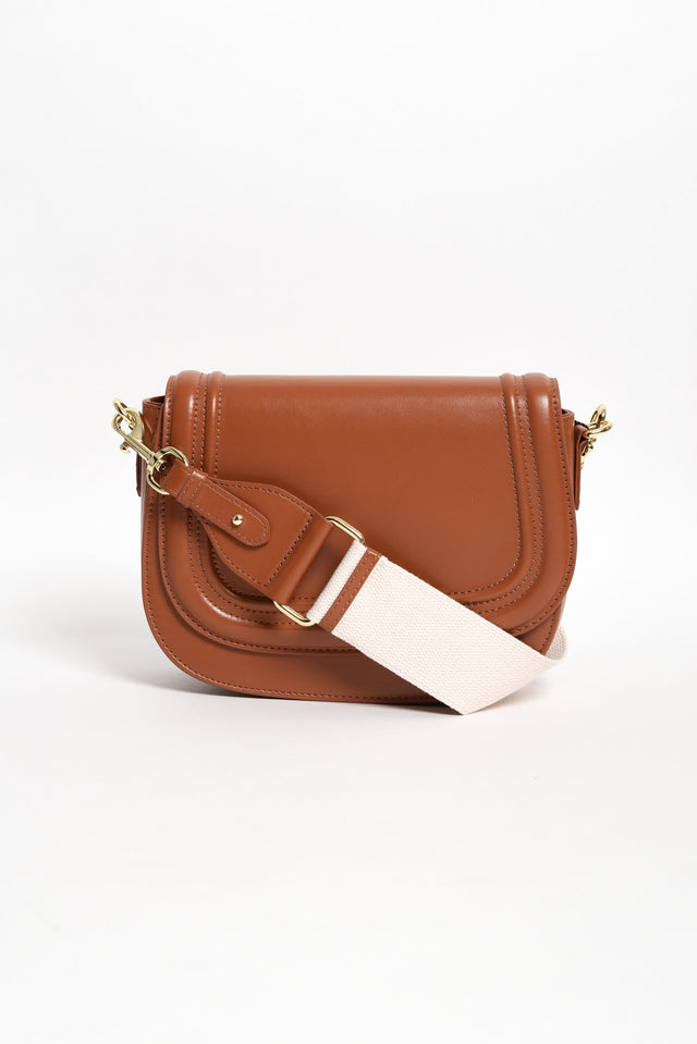 Dickens Tan Leather Crossbody Bag image 2