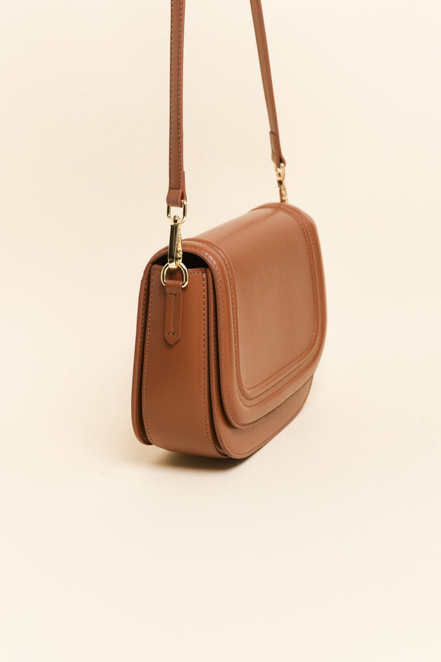 Dickens Tan Leather Crossbody Bag image 4