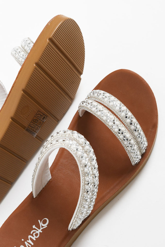 Dominica Silver Diamante Slide image 5