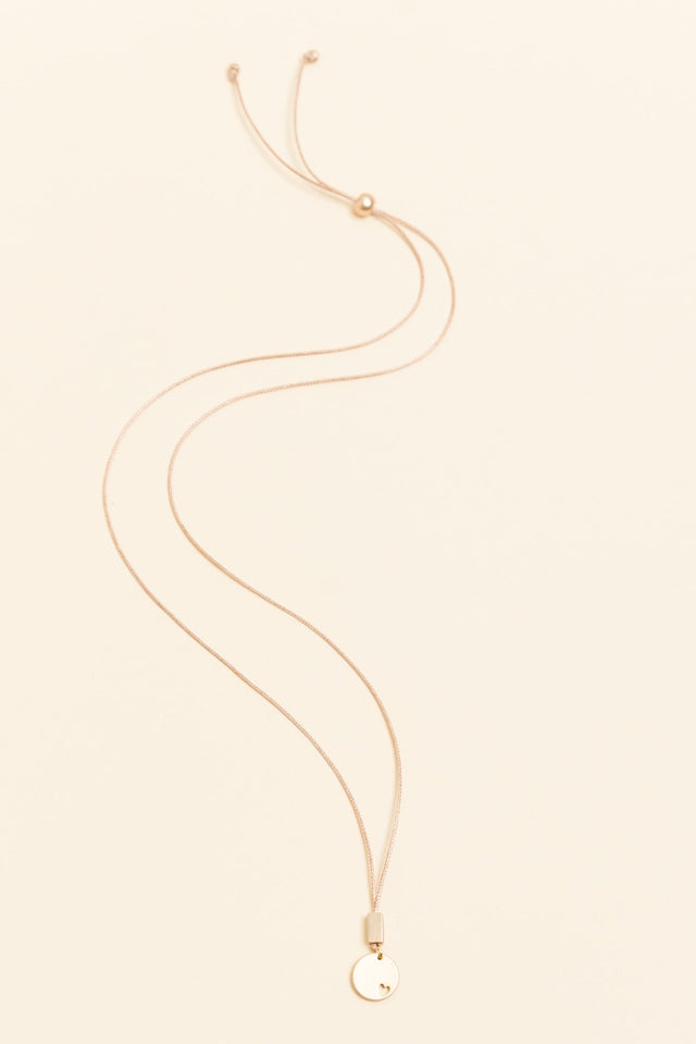 Donna Gold Heart Pendant Necklace image 1