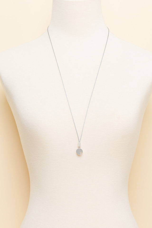 Donna Silver Heart Pendant Necklace
