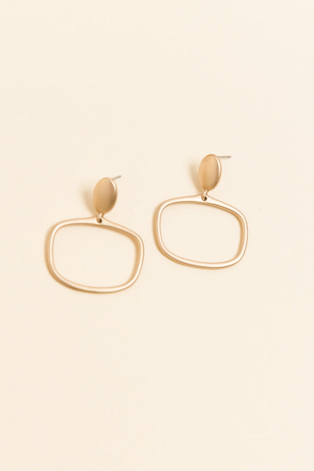 Eaton Gold Ring Drop Earrings image 1