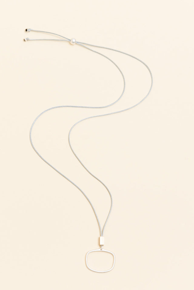 Eclipse Silver Ring Pendant Necklace image 1