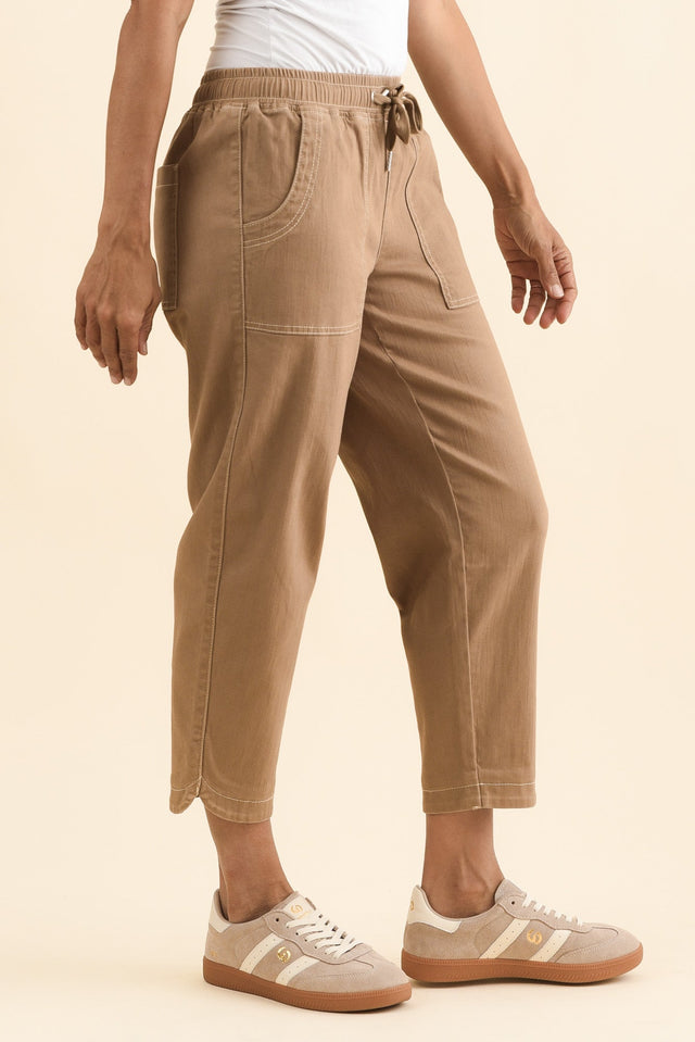 Eliana Mocha Cotton Stretch Jeans image 3