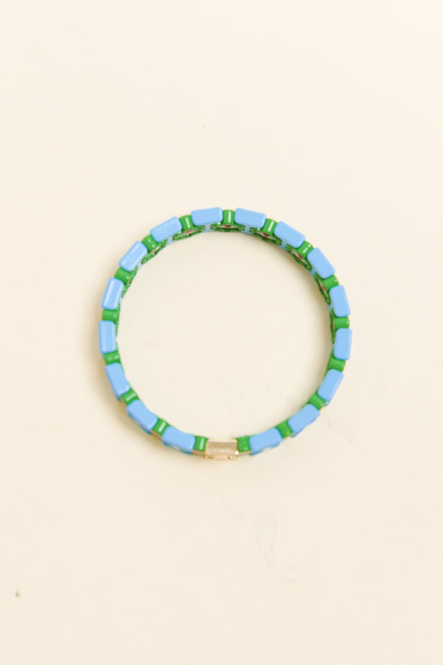 Elke Blue Daisy Beaded Bracelet image 2