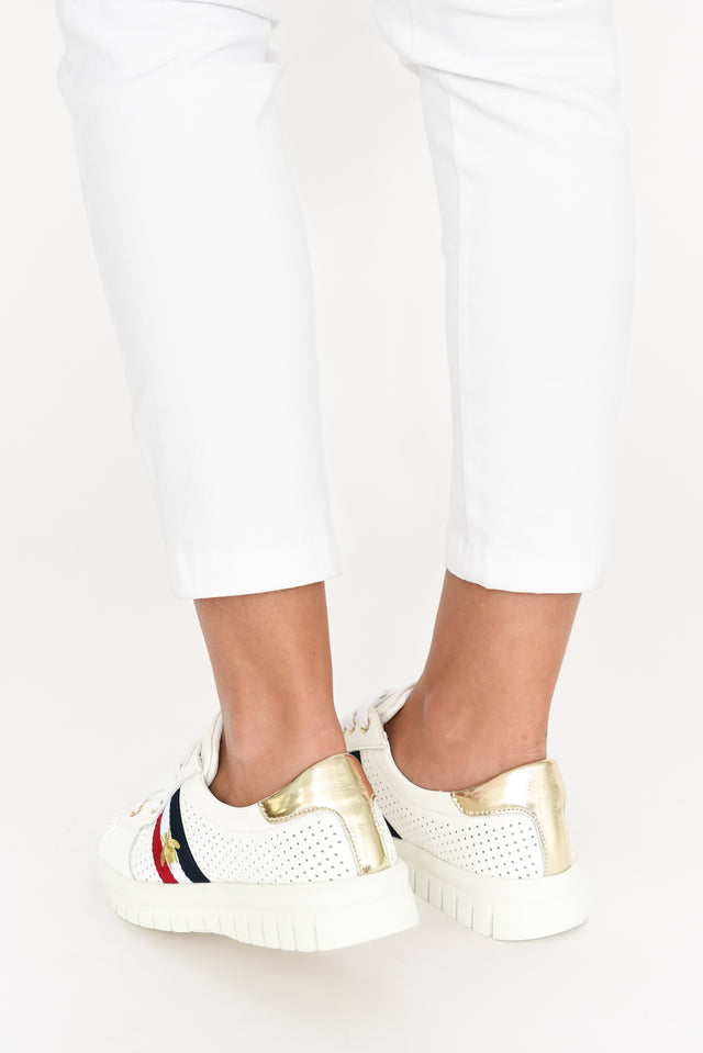 Elope White Bee Leather Sneaker image 8