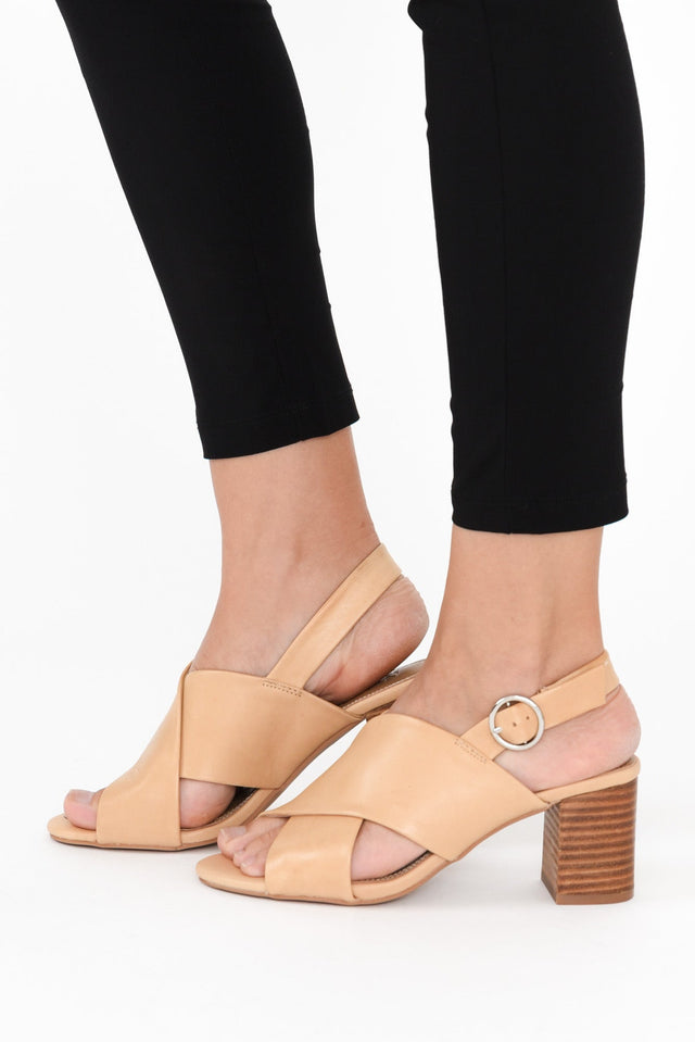 Emi Tan Leather Slingback Heel image 6