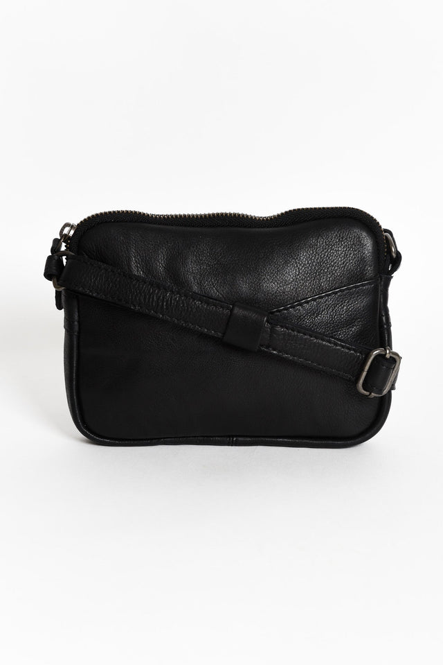 Emma Black Leather Crossbody Bag image 1