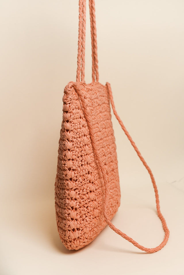 Endota Coral Straw Tote image 2
