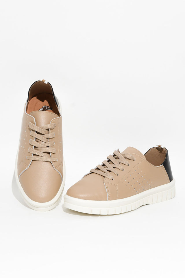 Exit Beige Leather Sneaker image 7
