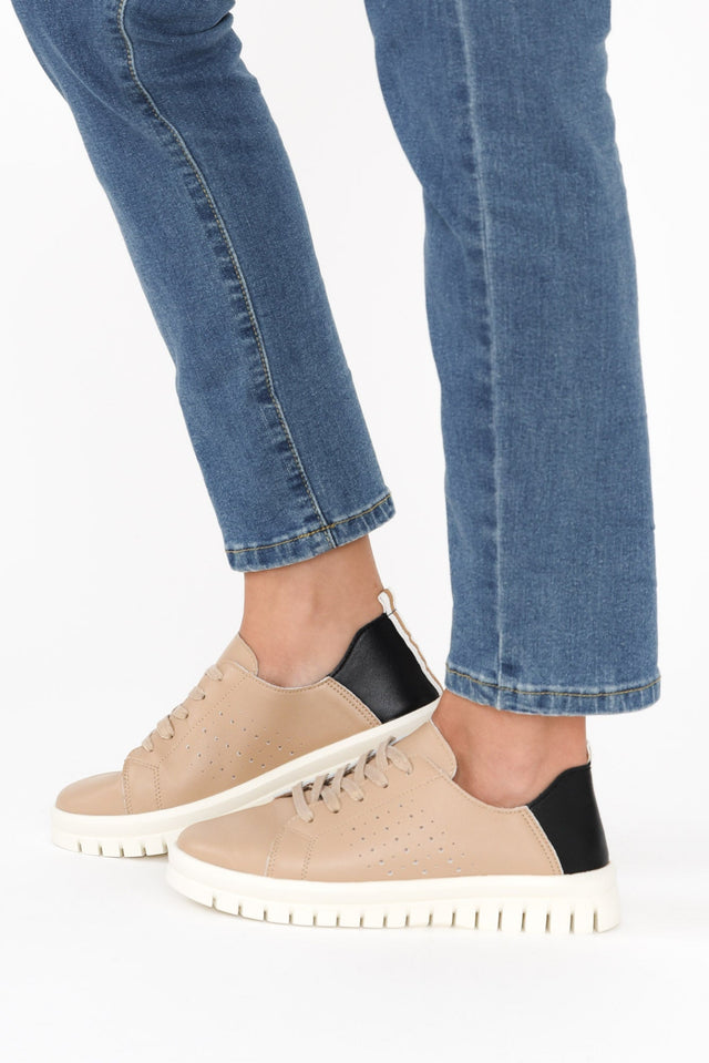 Exit Beige Leather Sneaker image 6