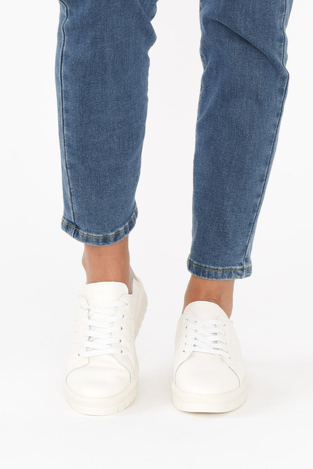 Exit White Leather Sneaker image 6