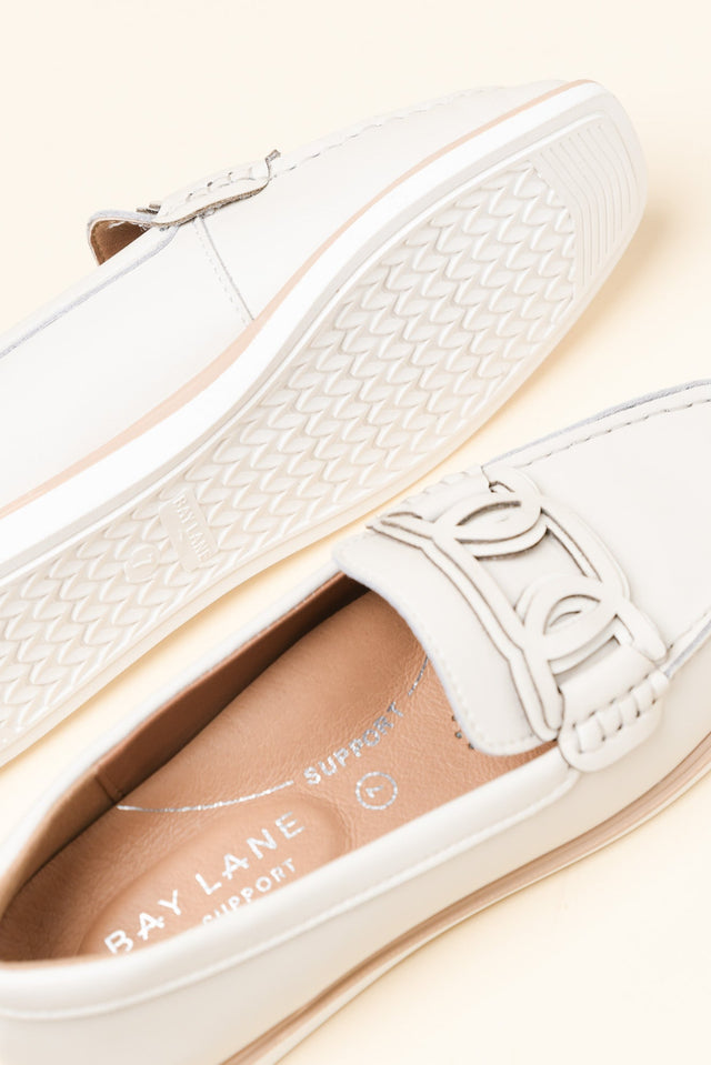 Felix Grey Leather Buckle Loafer image 5