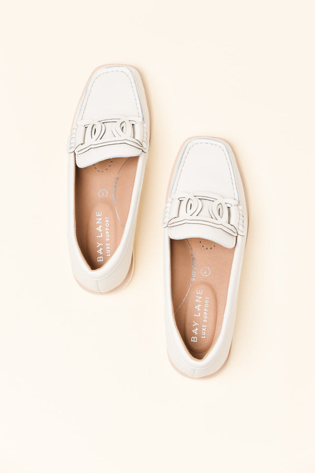 Felix Grey Leather Buckle Loafer image 4